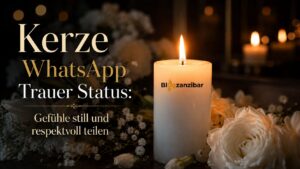 Kerze WhatsApp Trauer Status: Gefühle still und respektvoll teilen